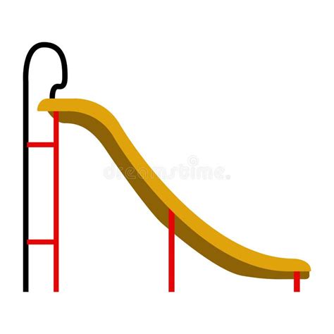 Isolated Playground Slide Icon Stock Vector Illustration Of Design