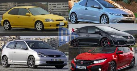 Compare All Civic Type R Generations Ek9 Vs Ep3 Vs Fn2 Vs Fk2 Vs Fk8
