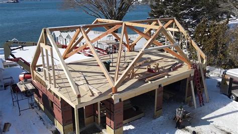 Crossed Gabled Roof System Coming Together At The Peak Youtube
