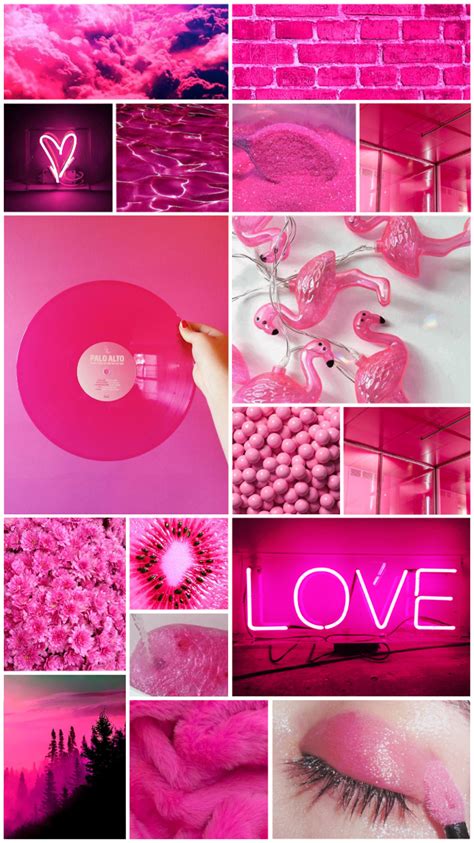 Dark Pink Aesthetic Wallpaper Collage Img Cahoots