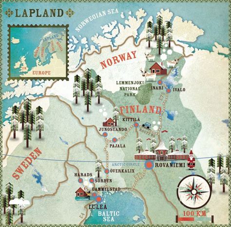 Lapland Voyage Laponie Laponie Finlande Laponie