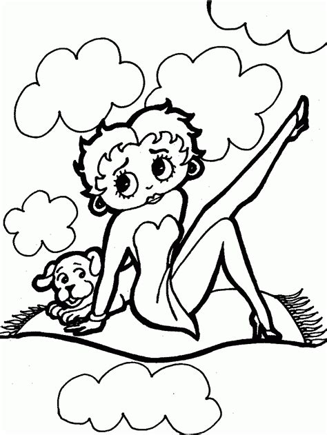 Free betty boop witching you a happy halloween graphics for creativity and artistic fun. Dibujos para pintar de Betty Boop. Dibujos para colorear ...