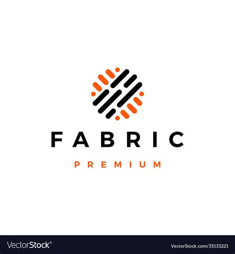 Fabric Logo Icon Royalty Free Vector Image Vectorstock