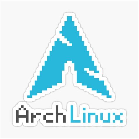 Pixelated Archlinux Sticker For Sale By Localdose Redbubble