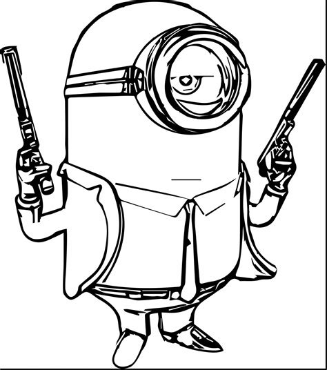 Minion Coloring Pages Free Download On Clipartmag
