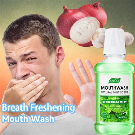 portable probiotic antibacterial mouthwash oral care mouth rinse mint peach lemon fresh breath