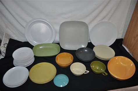 Vintage Melmac Melmine Piece Platter Cups Plates Bowls Saucers Lot Usa Ebay