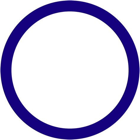 Dark Blue Circle Frame Transparent Png Stickpng