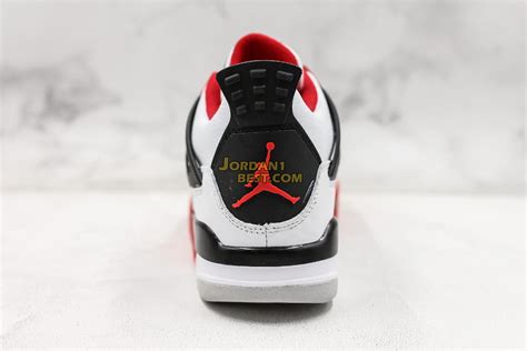 Top 3 Fake Air Jordan 4 Retro Fire Red 2012 308497 110 Mens White