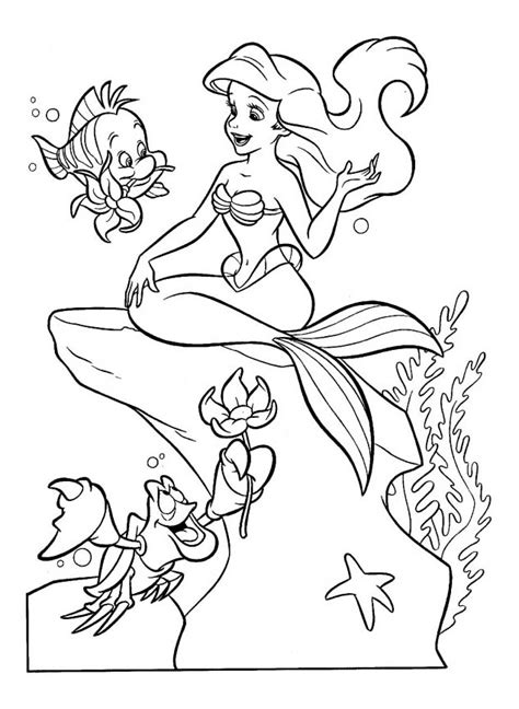 La Sirenita Disney La Sirenita Dibujos para colorear para niños