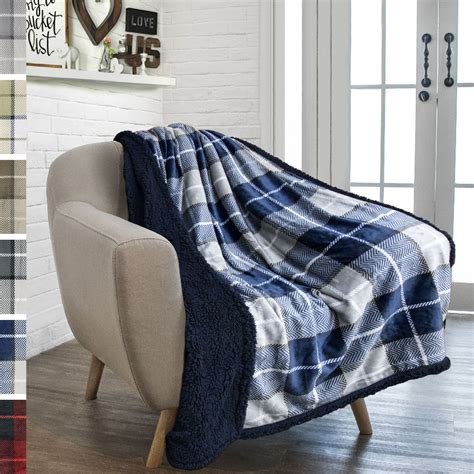 Pavilia Premium Sherpa Throw Blanket For Couch Sofa Soft Micro Plush