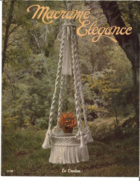 Vintage Macrame Elegance Patterns Book PDF Instant Digital Etsy