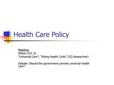 Ppt Health Care Policy Powerpoint Presentation Free Download Id17816