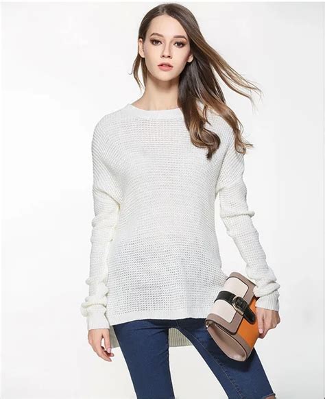 Xl Xxl Xxxl Plus Size Pullover Sweater Womens Sweaters 2017 Hot Selling Autumn Long Sleeve Black