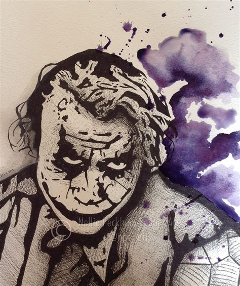 The Joker Drawing By Nellie Peckham Cooper Fine Art America