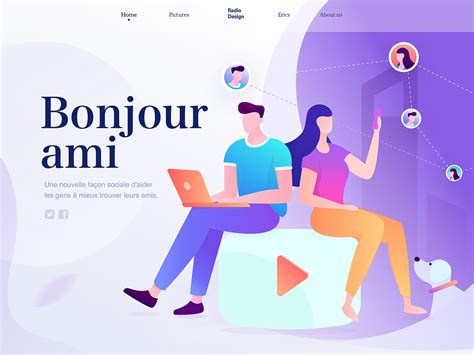 Homepage Of Bonjour Ami By Erics For Radesign On Dribbble