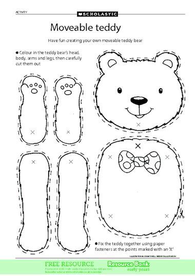Moveable Teddy Free Early Years Teaching Resource Scholastic