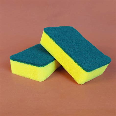 Dishwashing Sponge Scouring Pad With Foam Green Supplies 247 Delivery