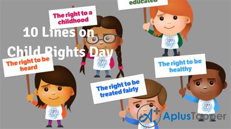 10 Lines On Child Rights Day For Students And Children In English A