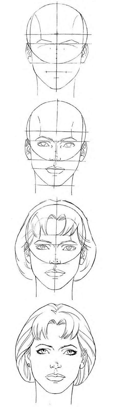 Como Dibujar Caras Y Cabezas De Mujer Y Hombre Fácilmente El Cómo De Las Cosas Рисунок лица