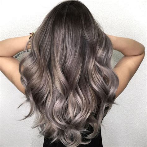 Light Brown Grey Ombre Fashion Style