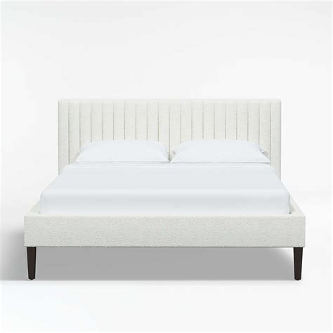 Camilla Queen Milano Snow Channel Bed Crate And Barrel In 2021