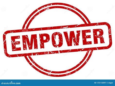 Empower Stamp Empower Round Grunge Sign Stock Vector Illustration Of