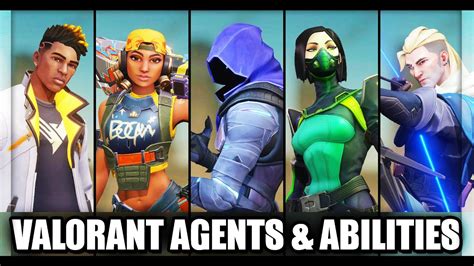 All Valorant Agents Characters And Abilities Showcase Youtube
