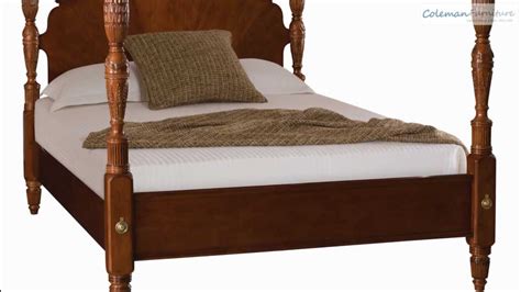 Cherry Grove Classic Antique Cherry King Pediment Poster Bed From