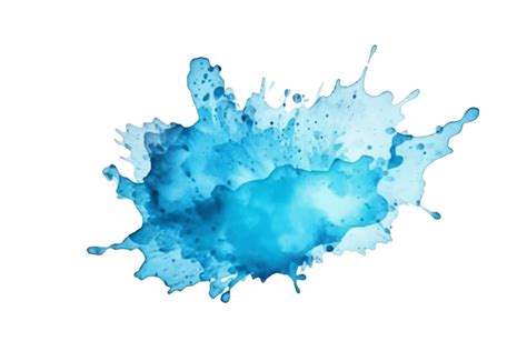 Light Blue Splash Watercolor Texture Background Element Ai Generated