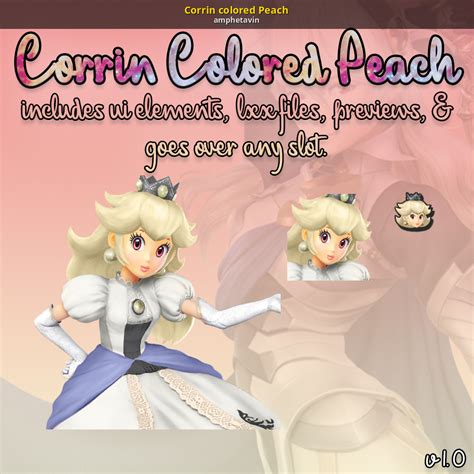 Corrin Colored Peach [super Smash Bros Wii U ] [mods]