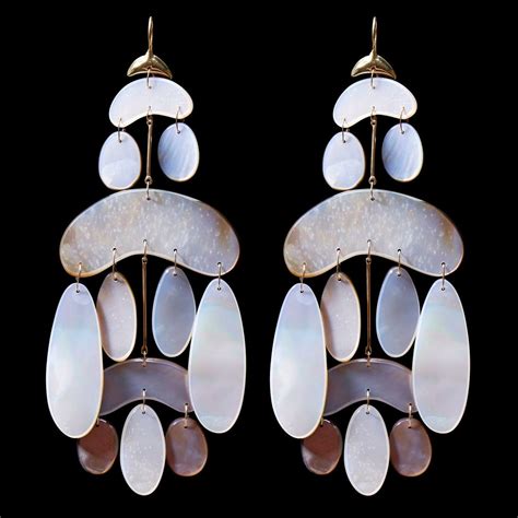 Mother Of Pearl Extra Large Chandelier Earring Tenthousandthingsnyc