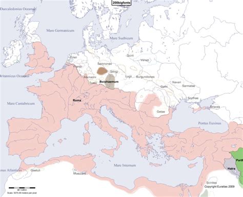 Euratlas Periodis Web Map Of Europe In Year 200