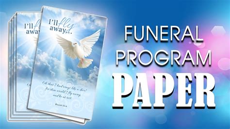 Funeral Program Paper Youtube