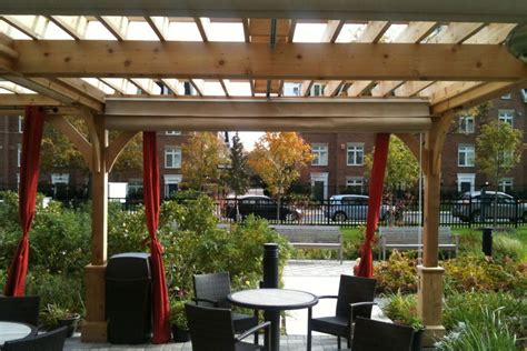 A great way to incorporate an outside living space onto your property is by installing a patio awning or canopy. Patio Cover Canopies at Dunfield Retirement Residence ...