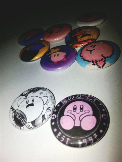 9 One Inch Kirby Button Pins Etsy