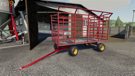 16 Bale Wagon V 10 Fs19 Mods Farming Simulator 19 Mods