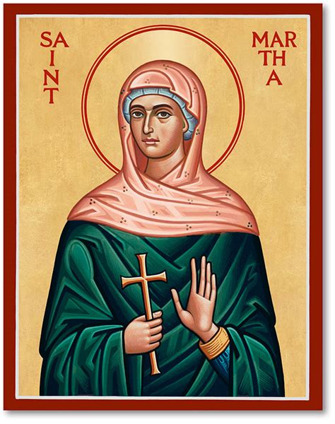 St Martha Icon Women Saints Monastery Icons