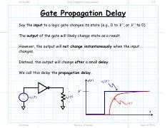 Gate Propagation Delay Present Pdf Gate Propagation
