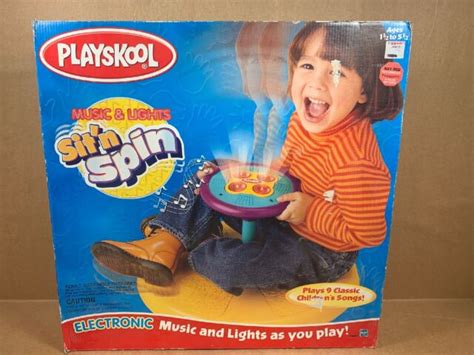 Playskool Sit N Spin Working Lights And Music Classic Spinning Toy