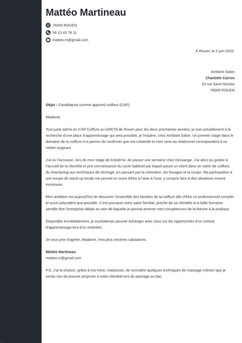 Lettre De Motivation Contrat Apprentissage Professionnalisation