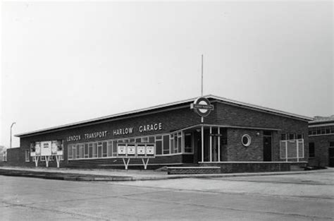 Bw Print Country Bus Garage Harlow Colin Tait 1963 London