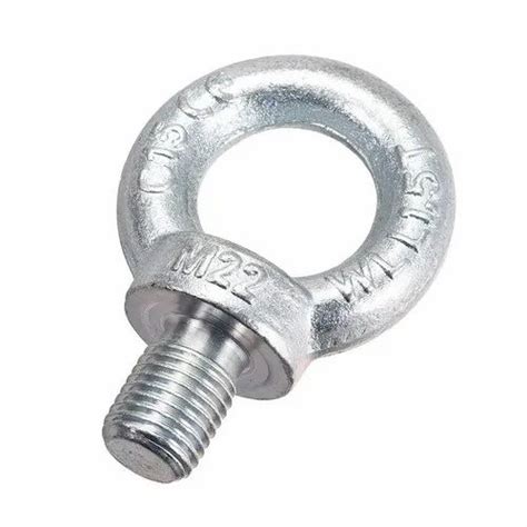 Silver Mild Steel Ms Gi Eye Bolt For Industrial Size M To M