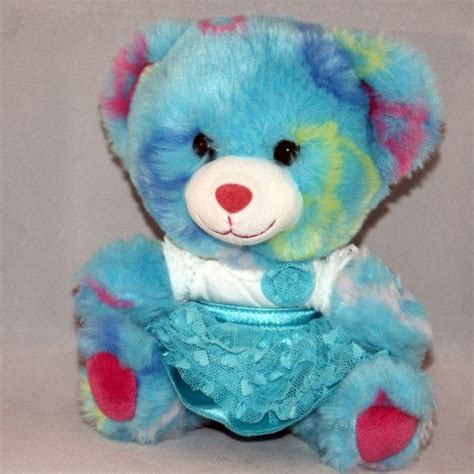Build A Bear Smallfrys Blue Peace Teddy Bear Plush Teddy Bear Teddy