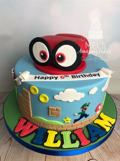 List of stunning mario cake design image ideas that can inspire you to have custom cake designs for upcoming birthdays, weddings, anniversaries. Super Mario Themed Cake - Mel's Amazing Cakes