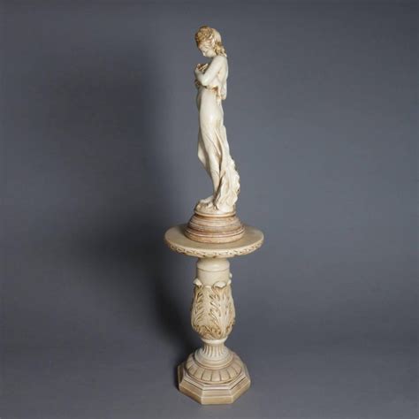 Classical French Plaster Sculpture Loiseau Blesse After Hf Moreau