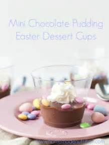 A layer of sweet white chocolate. Mini Chocolate Pudding Easter Dessert Cups - Homemade ...