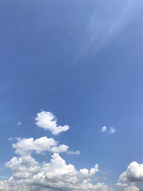 Summer Sky Wallpaper Langit Biru Langit Hiasan Tulisan Dinding