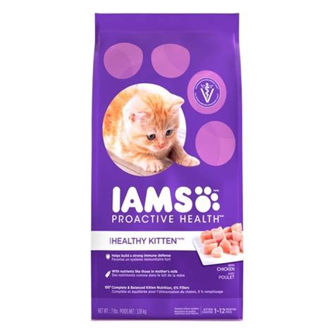 A raised & tilted bowl design lowers pressure of your pet's joints and stomach. IAMS Proactive Health Kitten Dry Cat Food - 7lbs : Target