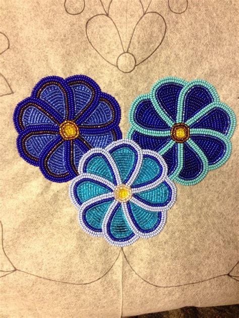 Traditional Ojibwe Beadwork Designs Center Flowers On Breech Cloth